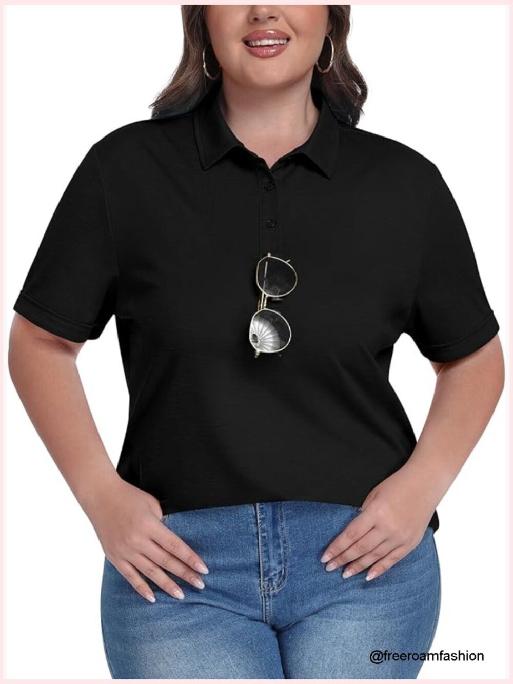 Plus Size Golf Polo Shirt Short Sleeve Athletic Tennis Workout Top